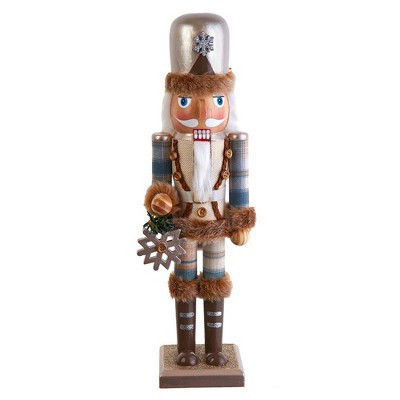 Kurt Adler 15-Inch Wooden Rustic Glamour Nutcracker | Target