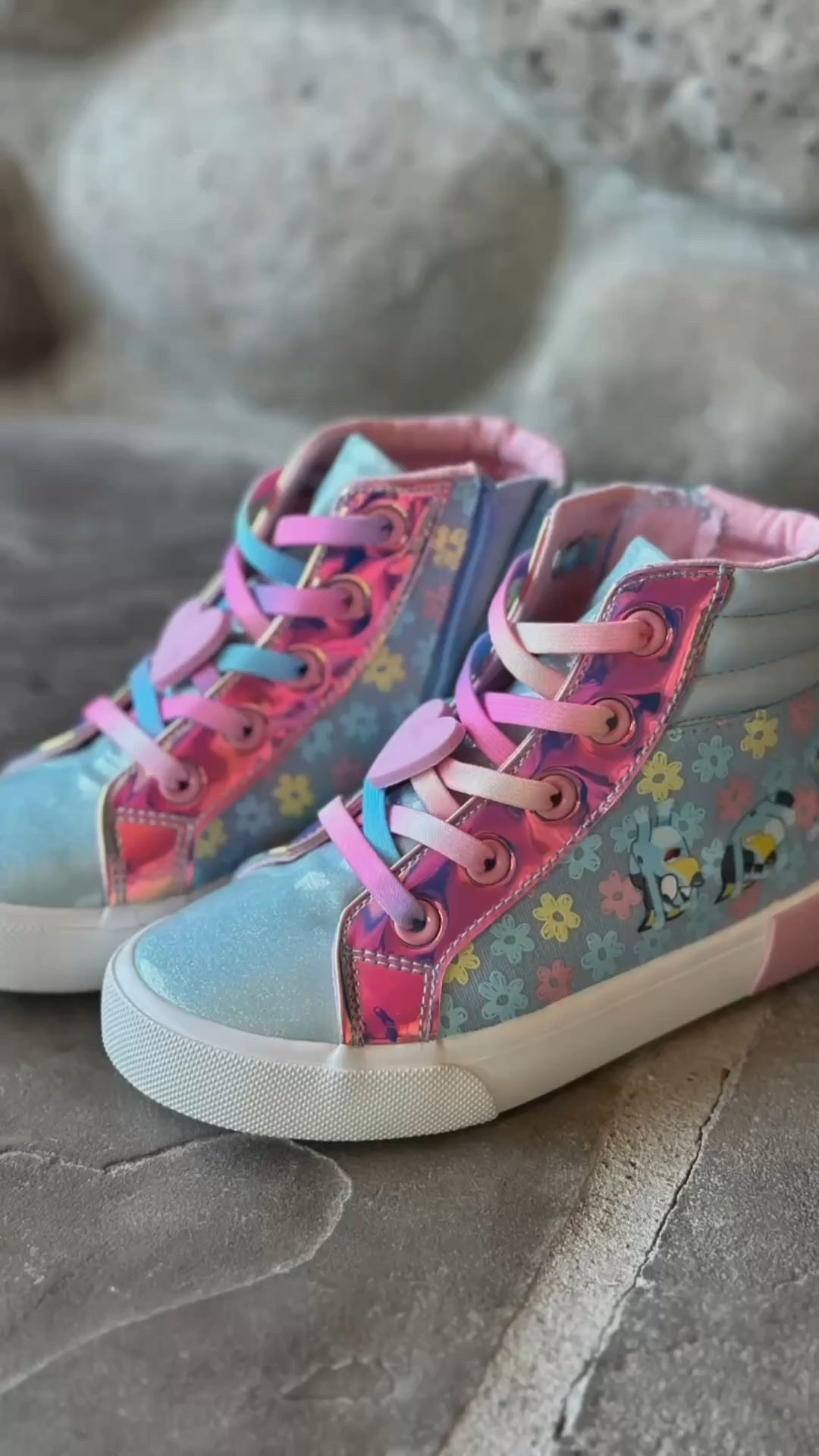 My youngest LOVES Bluey! 😆🩵
She had to have these shoes and I’m so glad Igot them for her! She said they are her favorite shoes ever and they are SO comfy! 
She wants to wear them all day everyday! 😂💖
They’re so cute!! 
#target #bluey #shoes #kids #kidsshoes #blueyshoes #cute #comfy #hightopsneakers #like #comment #save #share #follow 

#LTKShoeCrush #LTKKids #LTKFindsUnder50