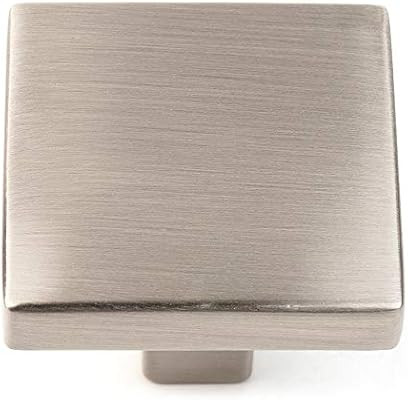 Koofizo Square Cabinet Knob - Nickel Pull Handle (31mm / 1.2 Inch), 10-Pack for Kitchen Cupboard ... | Amazon (US)