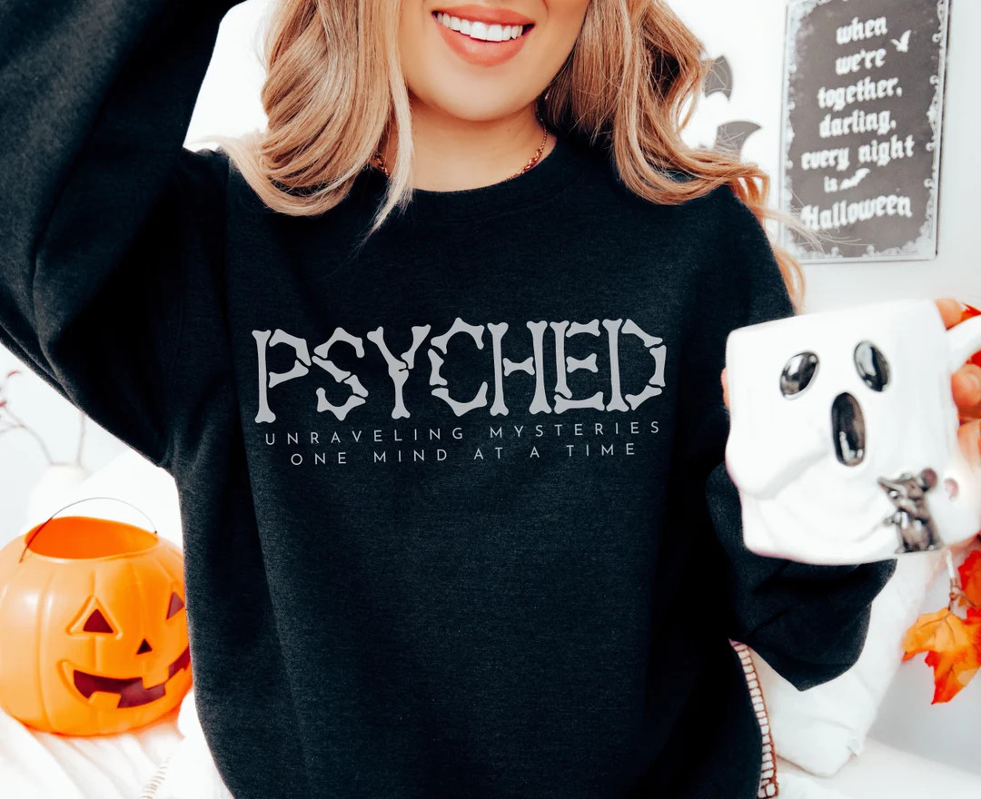 Halloween Sweatshirt for School Psychologist, Halloween Gift for School Psych, Halloween Sweatshi... | Etsy (US)