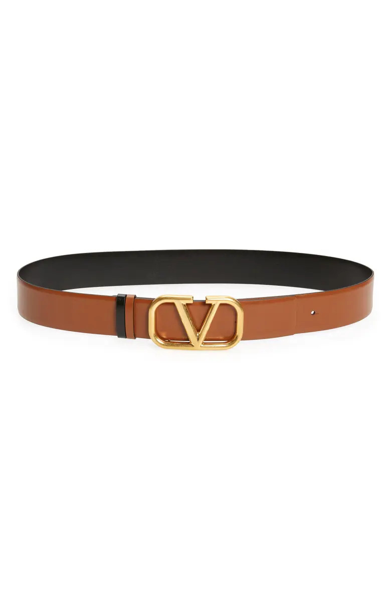 VLOGO Buckle Reversible Leather Belt | Nordstrom