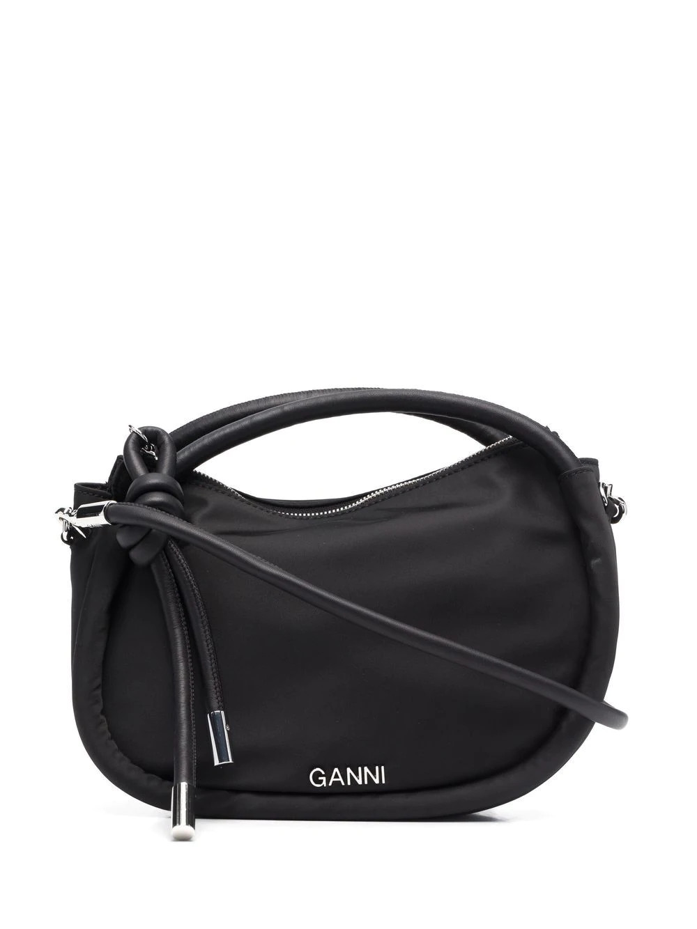 ? GANNI Black Baguette Knot Shoulder Bag - Leather Handle Brand New Season 2023 | eBay UK