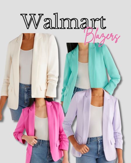 Walmart looks for less 🤩
The cutest new spring arrivals at Walmart! 
So many cute spring colors in this blazer  and under $50! 


#LTKstyletip #LTKfindsunder50 #LTKMostLoved