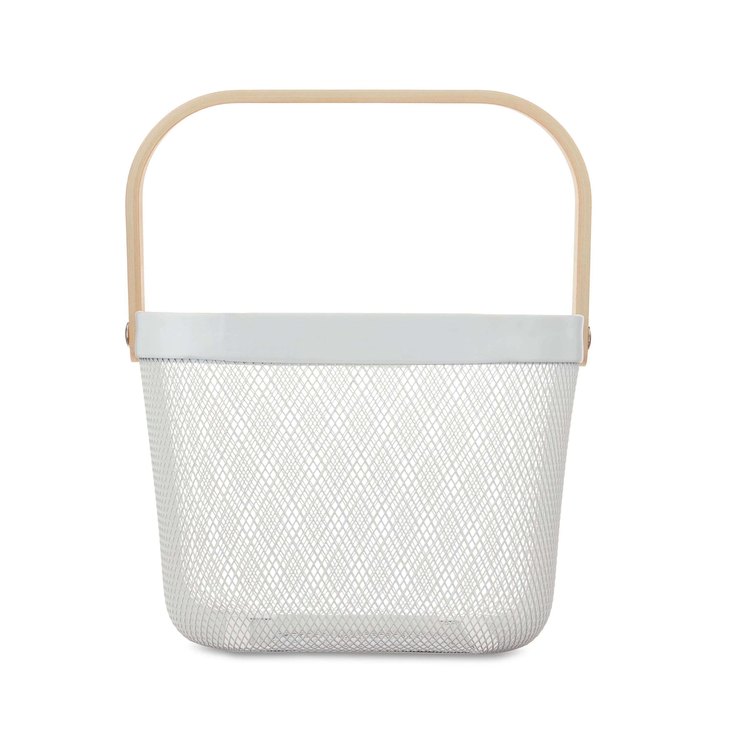 Easter White Mesh Basket, 12.5 in x 10 in x 9.5 in, by Way To Celebrate | Walmart (US)