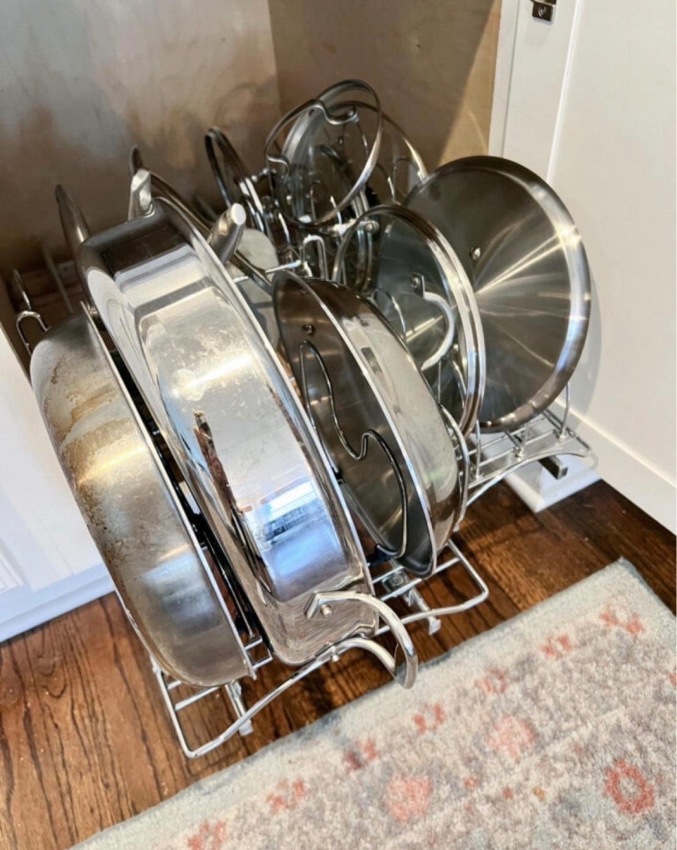 Some of my favorite kitchen organizers! I love how they keep pots and pans from getting messy in the cabinet and make everything so much easier to see and grab. Such a helpful find for kitchen organization and keeping cabinets more functional.

#LTKHome