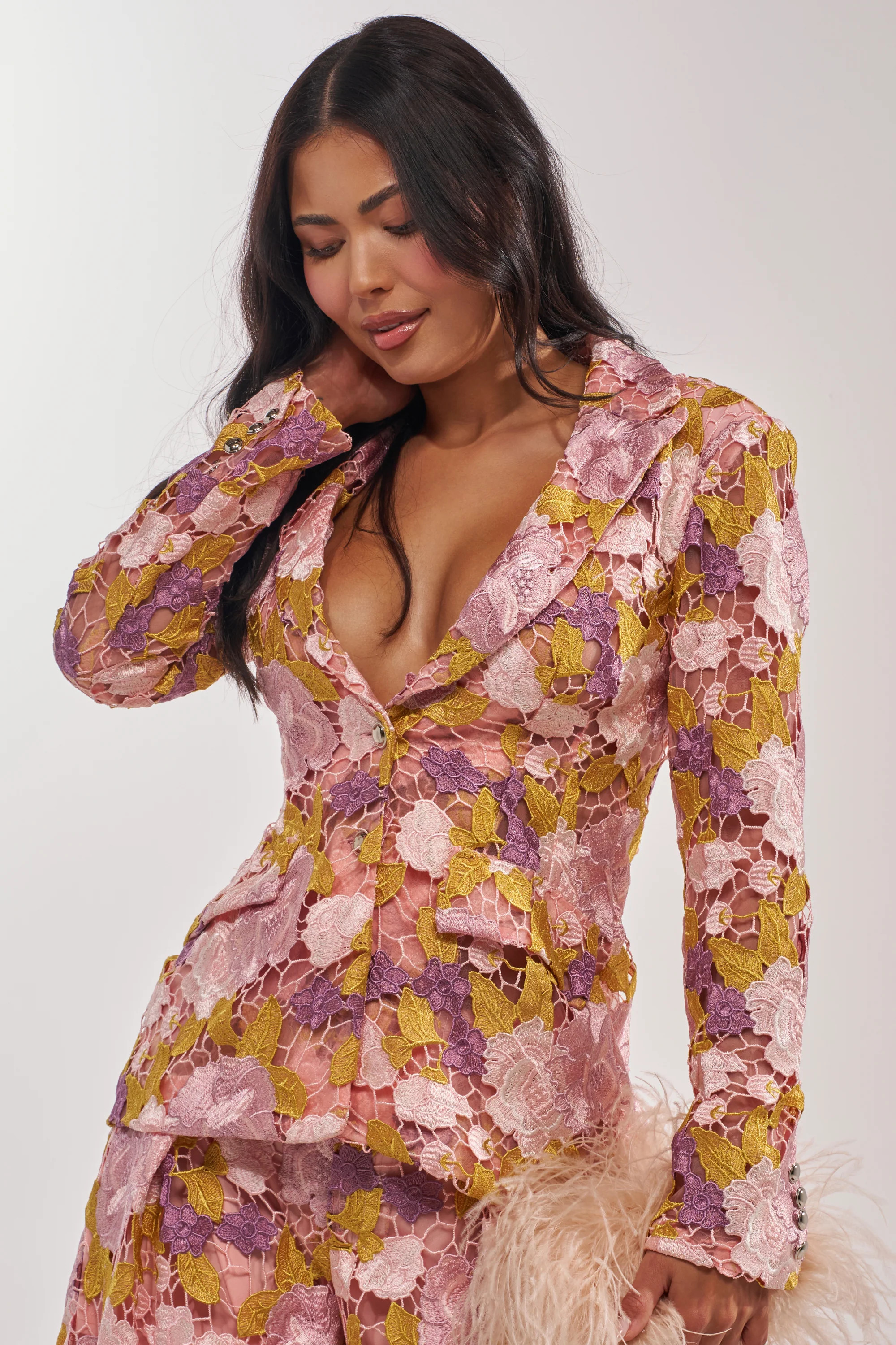 LILA LACE BLAZER | AKIRA