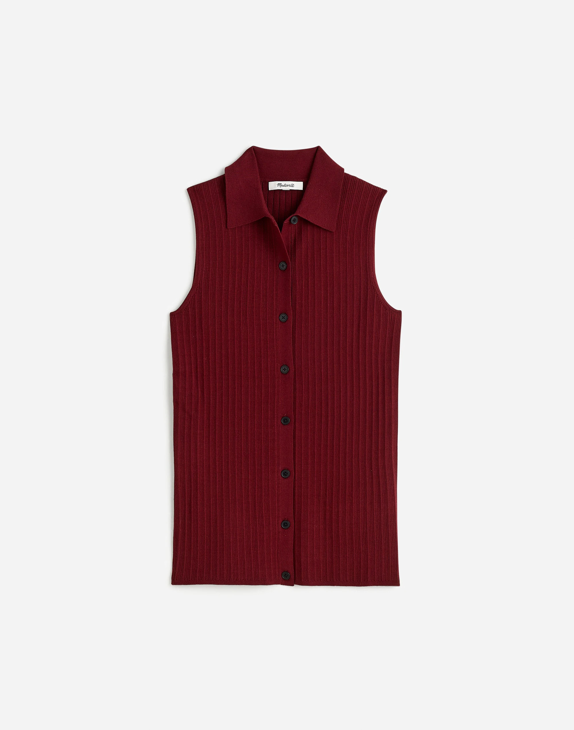 The Signature Knit Button-Front Vest | Madewell | Madewell