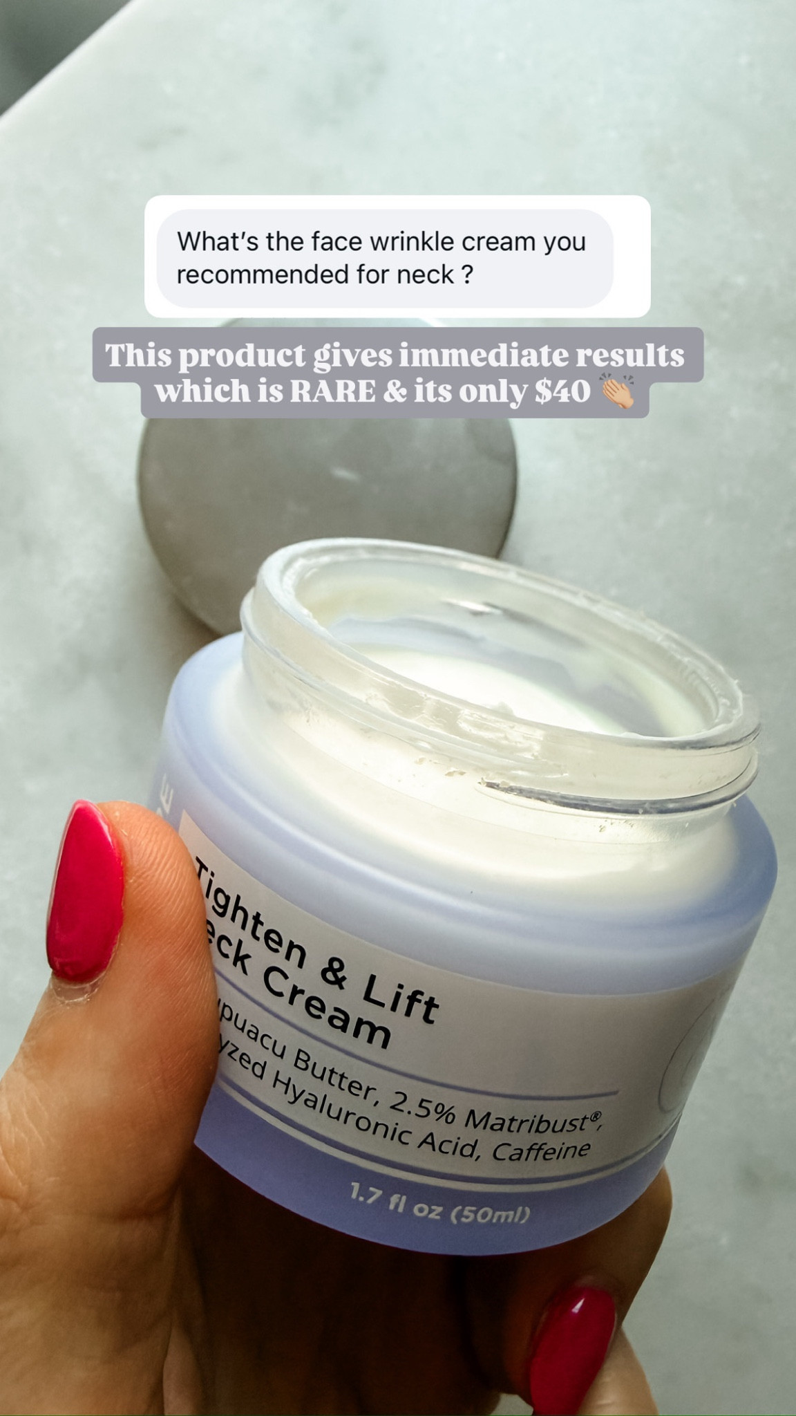 This neck cream is SO good! 🙌🏼 It works so fast & it’s only $40! Highly recommend adding this to your skincare routine!

Loverly Grey, neck cream, skincaree

#LTKselfcare #LTKBeauty