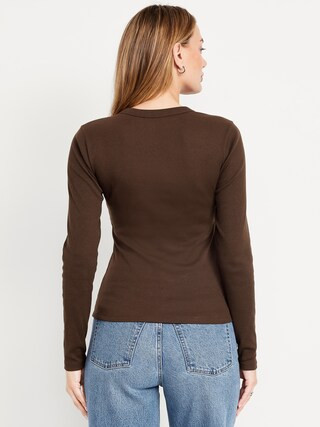 Snug Long-Sleeve Crew-Neck T-Shirt | Old Navy (US)