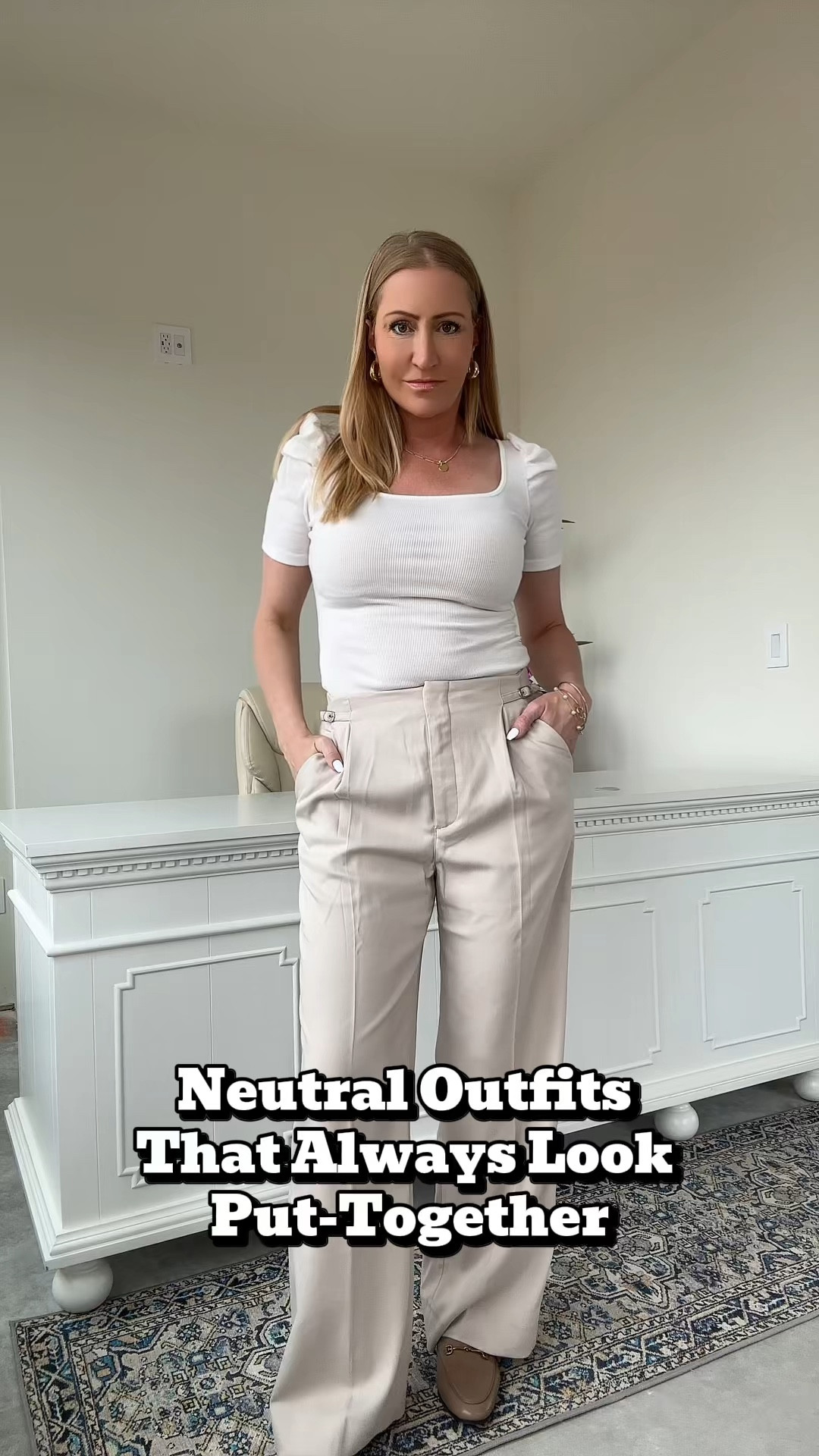 Neutral outfits, styled with intention.
A clean base, tailored structure, and a warm finishing piece make everything feel pulled together.
Simple, repeatable, and effortlessly polished.
Shop my elevated everyday essentials ↓

#LTKSeasonal #LTKgrwm #LTKOver40