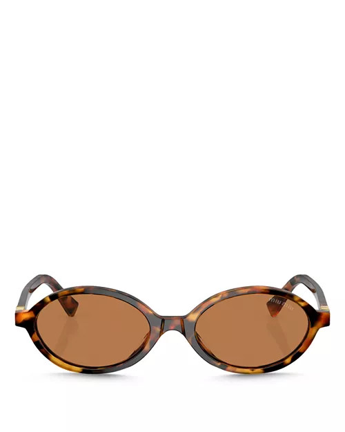 Miu Miu Regard Oval Sunglasses, 50mm     | Bloomingdale's Jewelry & Accessories Sunglasses & Eyew... | Bloomingdale's (US)