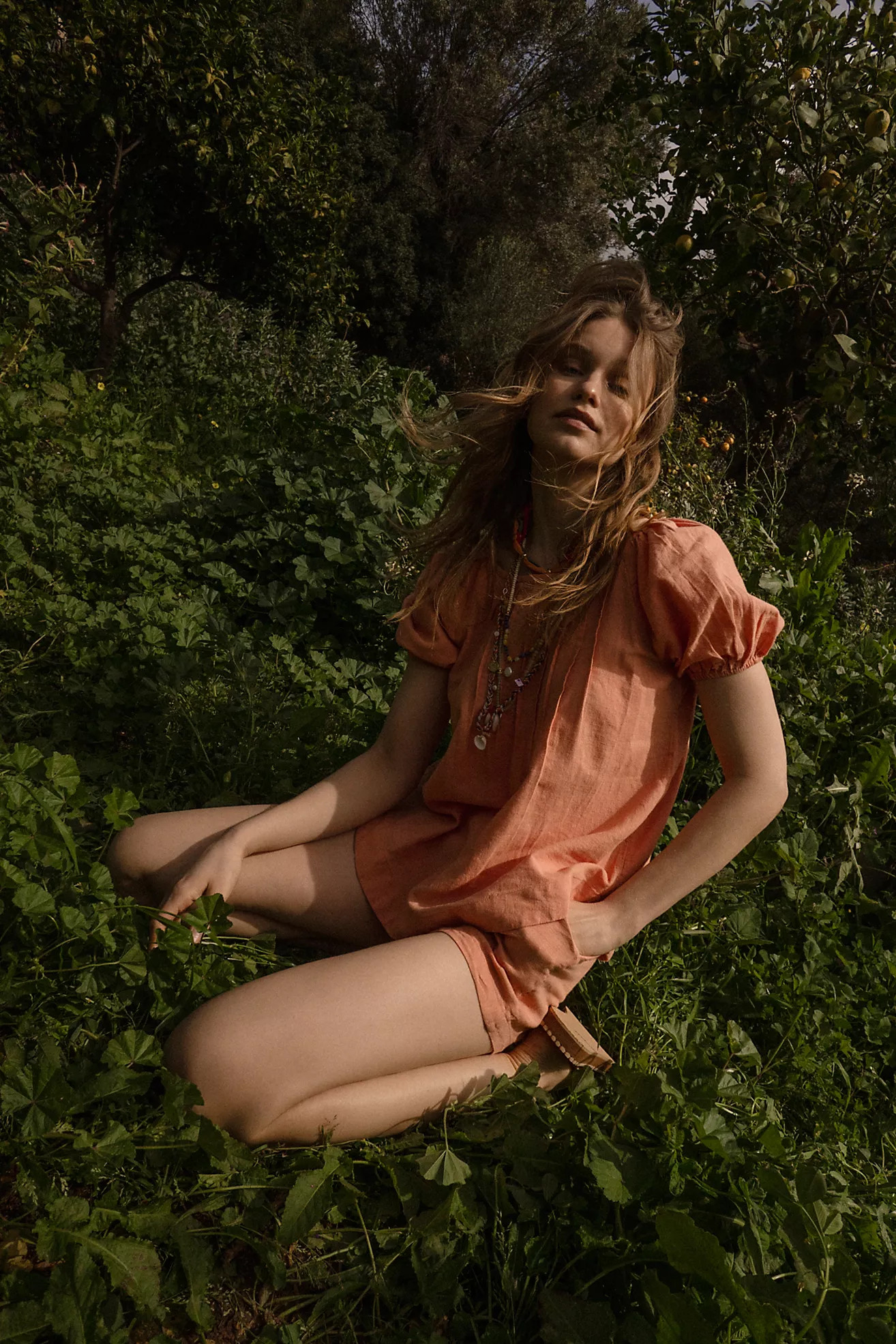 Sunny Somewhere Cotton-Linen Set | Free People (Global - UK&FR Excluded)