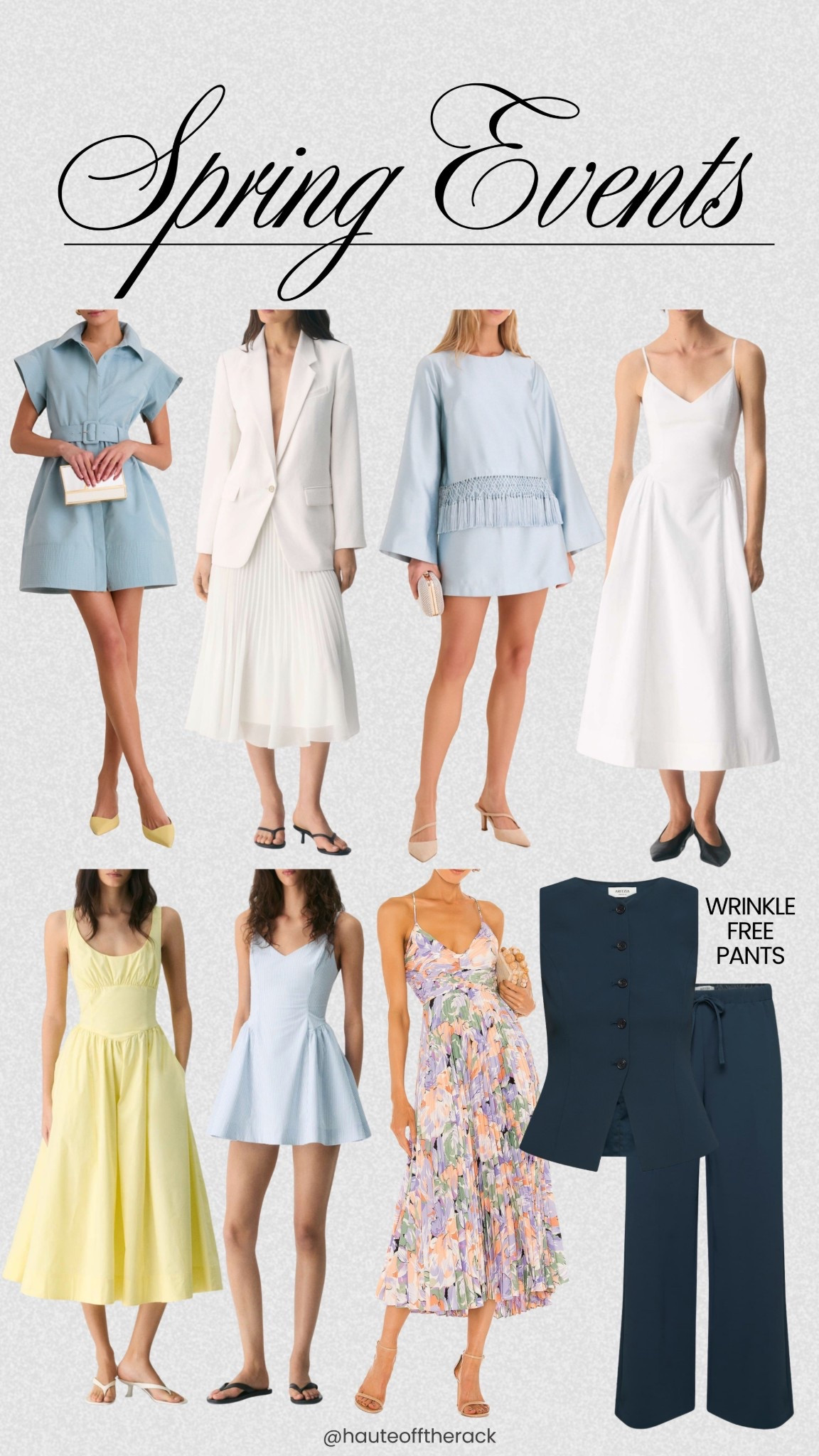 Your outfit guide for upcoming spring events!

#dress #bluedress #yellowdress #springdresses #summerdresses #aritzia #astr #floraldress #whitedress

#LTKMothersDay #LTKSeasonal