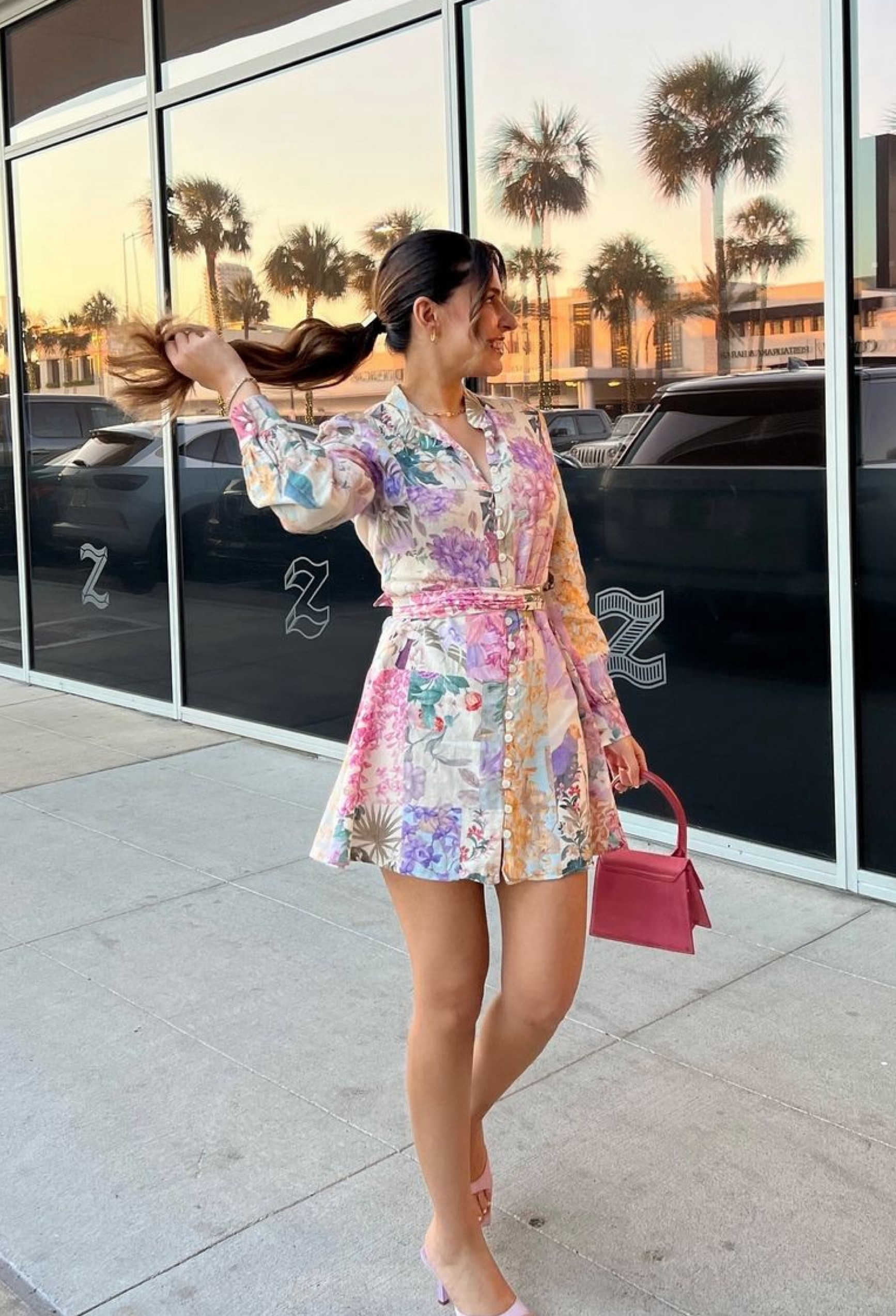 Floral summer short pink dress long sleevee

#LTKSummerSales #LTKStyleTip