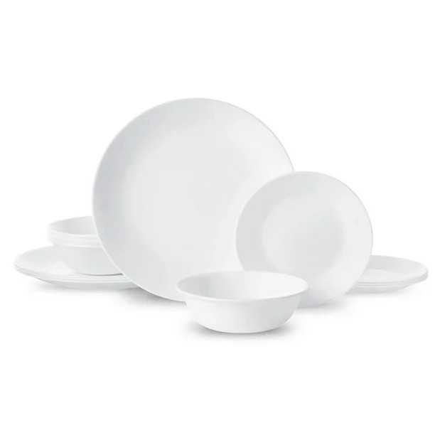Corelle® Winter Frost White, 12 Piece, Dinnerware Set - Walmart.com | Walmart (US)