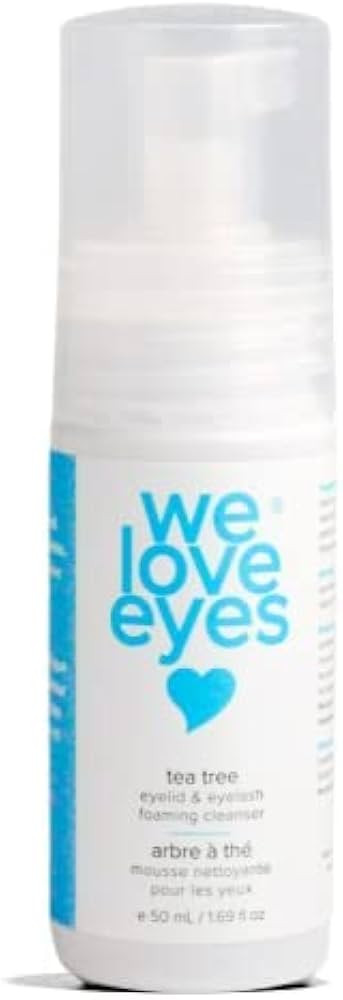 We Love Eyes: Tea Tree Eyelid Foaming Cleanser - Vegan. All Natural. Cruelty Free. Safe for False... | Amazon (US)
