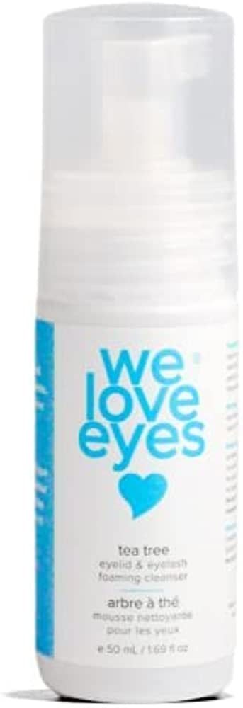 We Love Eyes: Tea Tree Eyelid Foaming Cleanser - Vegan. All Natural. Cruelty Free. Safe for False... | Amazon (US)