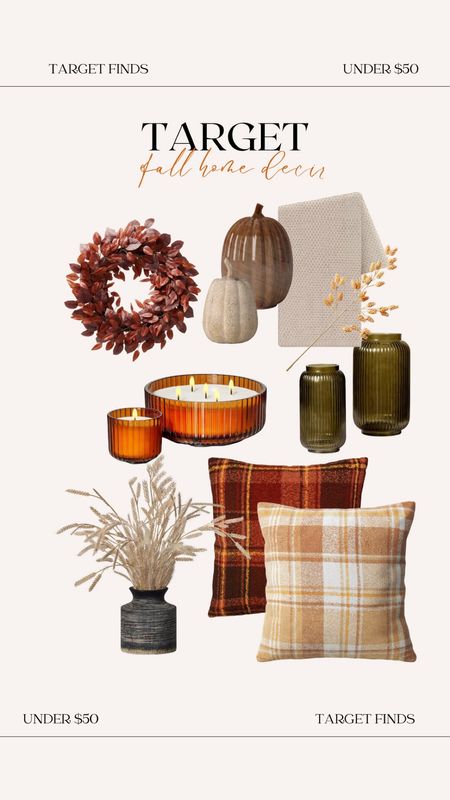 Target Fall decor under $50. 

#LTKSeasonal #LTKfindsunder50 #LTKHoliday