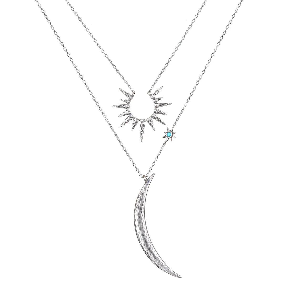 Inspiration Intention Necklace Set Silver | Satya Jewelry