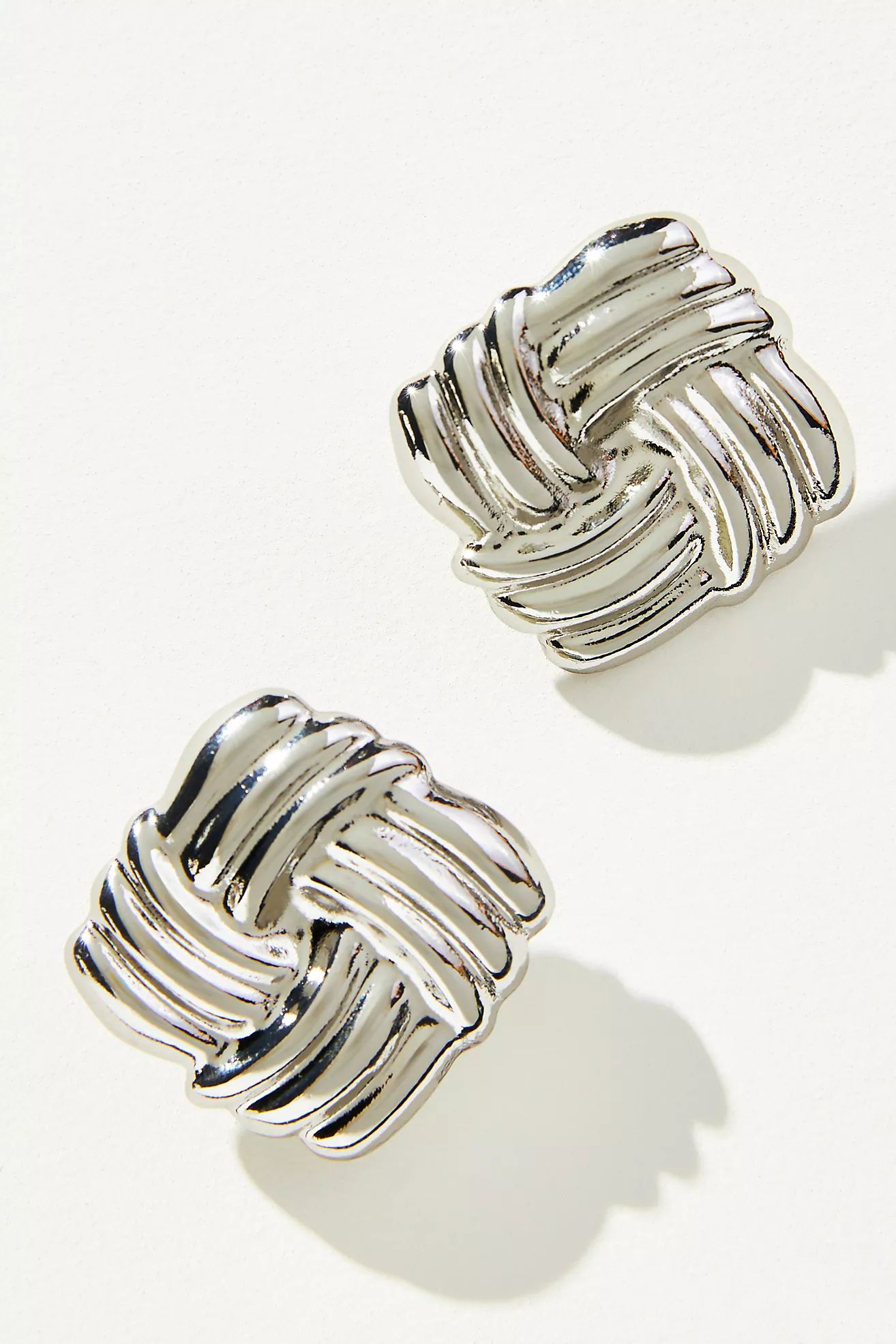 Ribbed Square Earrings | Anthropologie (US)