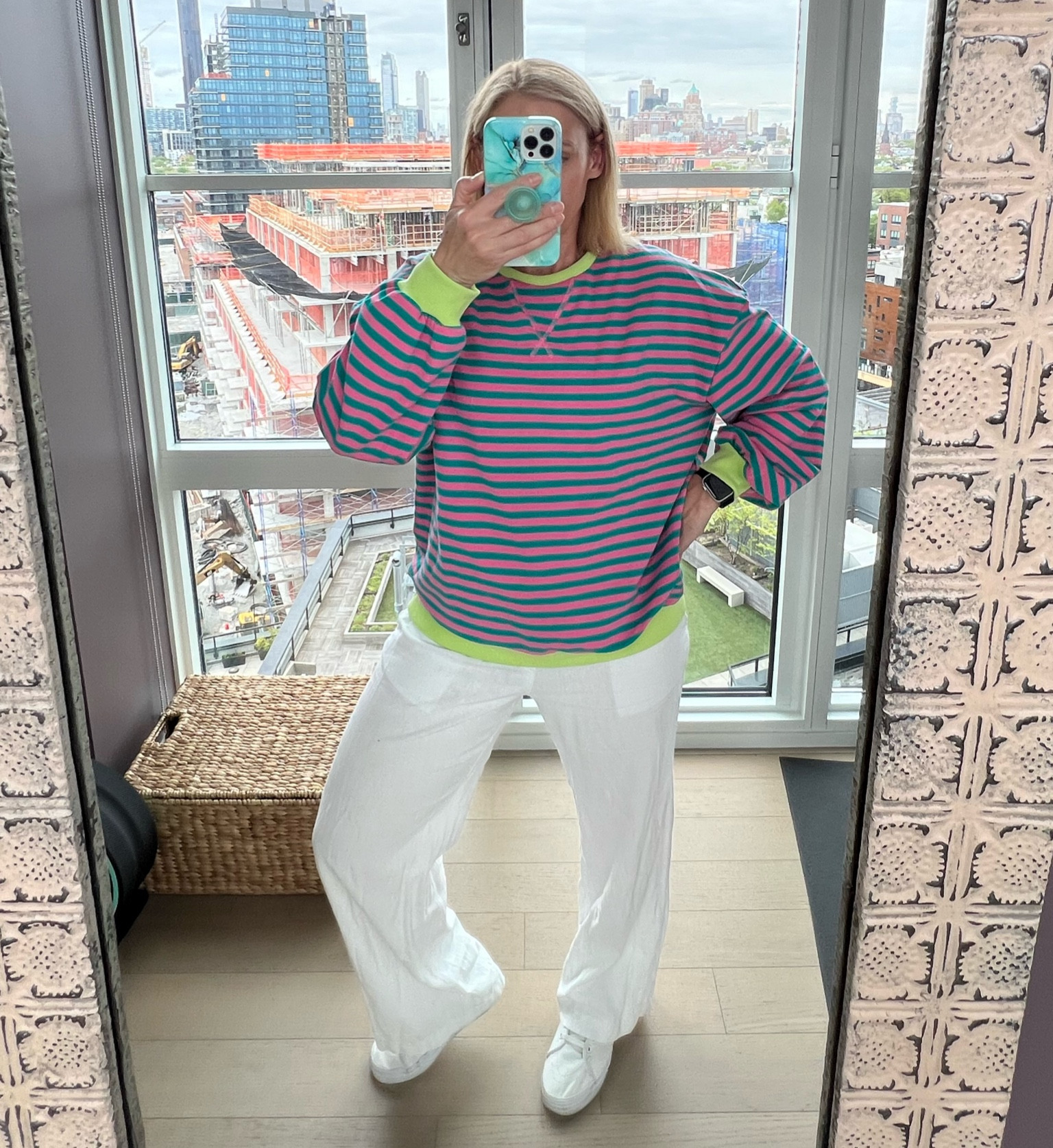 This striped and color block sweatshirt brings me so much joy which I need it because it’s another cloudy day in NYC! 😭 the sweatshirt runs big so size down if you want a more fitted look. I’m wearing size small. #amazonfind #colorblock

#LTKFindsUnder50 #LTKStyleTip