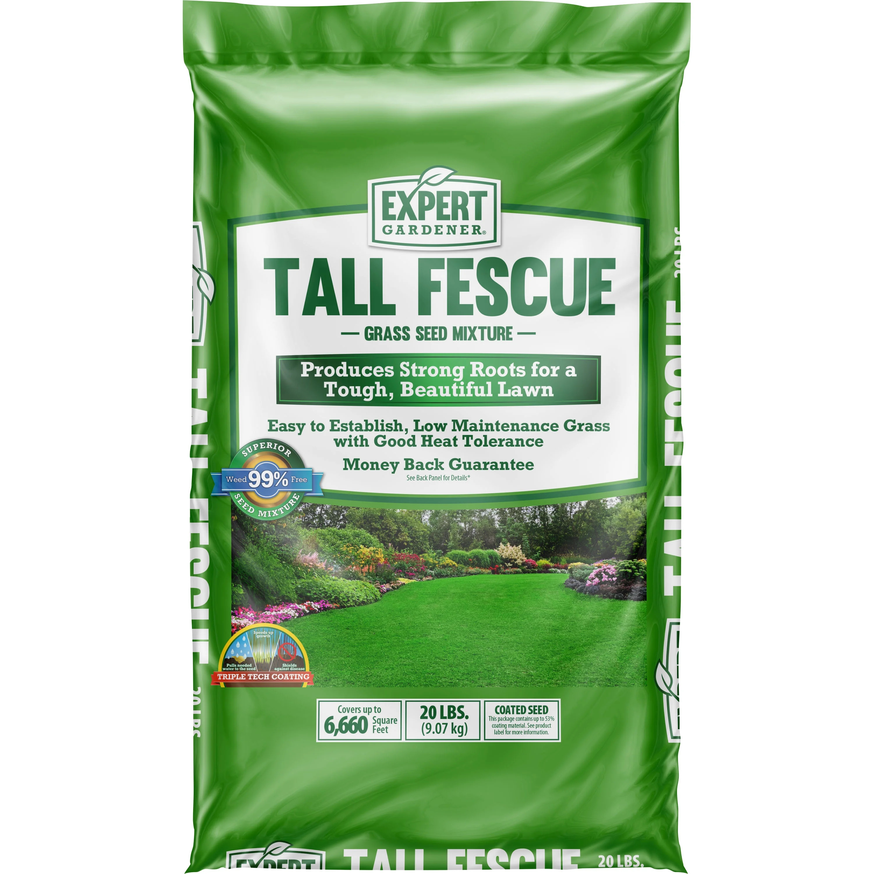 Expert Gardener Tall Fescue Grass Seed Mix, for Sun to Partial Shade, 20 lb. | Walmart (US)