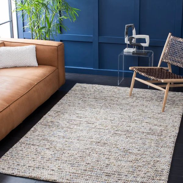 Simon Handwoven Cotton/Wool Ivory Area Rug | Wayfair Professional