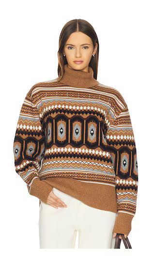 Christine Fairisle Pullover in Tan | Revolve Clothing (Global)