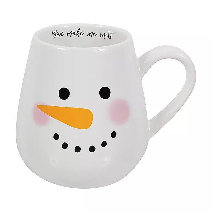 Merry & Bright Snowman Face Oversized Mug | Bed Bath & Beyond