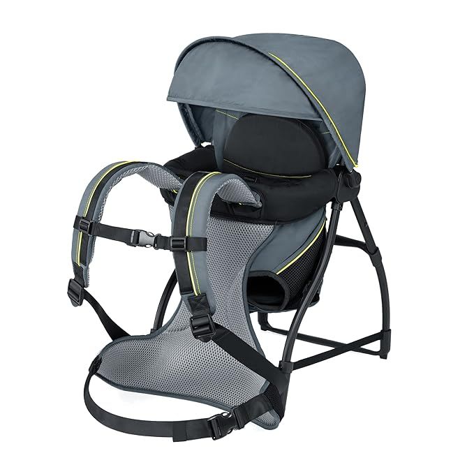Chicco SmartSupport Aluminum Frame Backpack Carrier, Lightweight Baby Backpack Carrier | Solar/Gr... | Amazon (US)