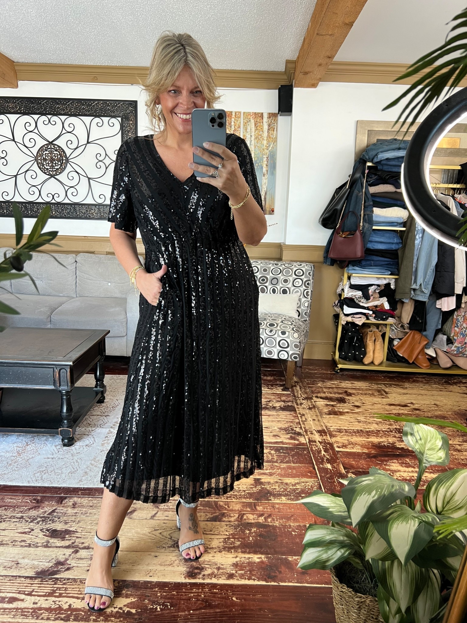 Beautiful sequin special event dress size 12
Wedding guest dress, date night dress! 

#LTKWedding #LTKValentine #LTKMidsize