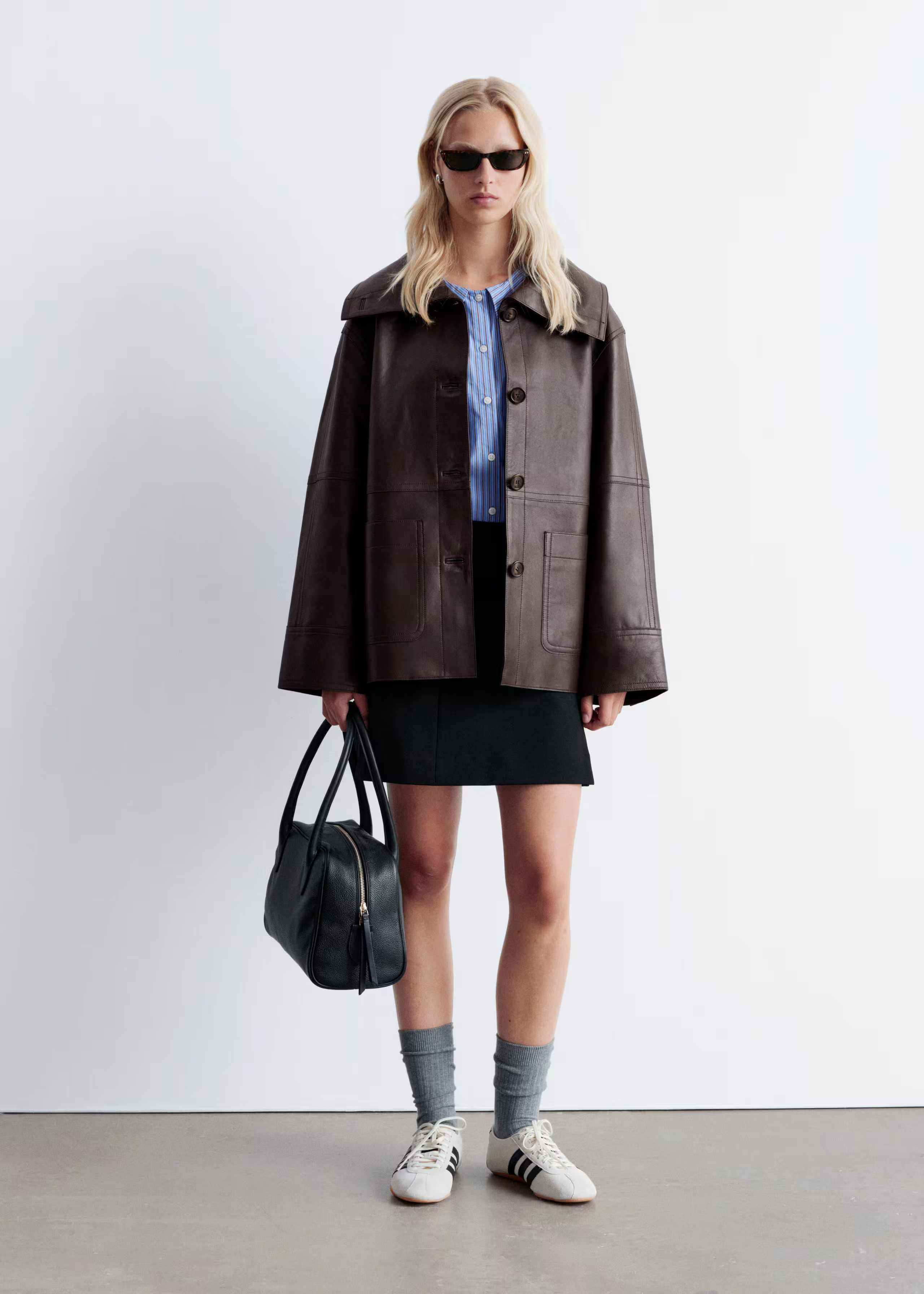 Boxy Nappa Leather Jacket | & Other Stories - US