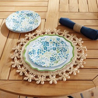 Floral Melamine Accent Plates - Set of 4 | Ballard Designs, Inc.