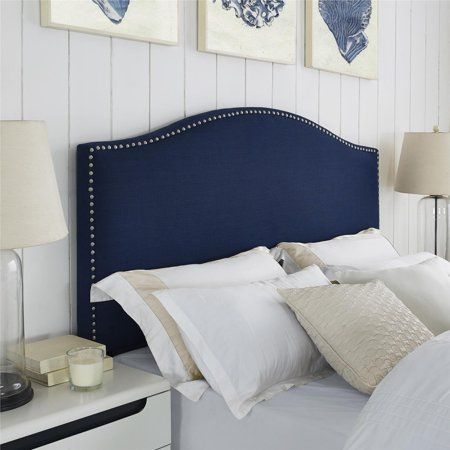 Better Homes and Gardens Grayson Full/Queen Linen Upholstered Headboard with Nailheads, Multiple Col | Walmart (US)