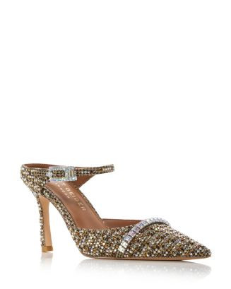Women's Strass Embellished Pointed Mule Pumps | Bloomingdale's (US)