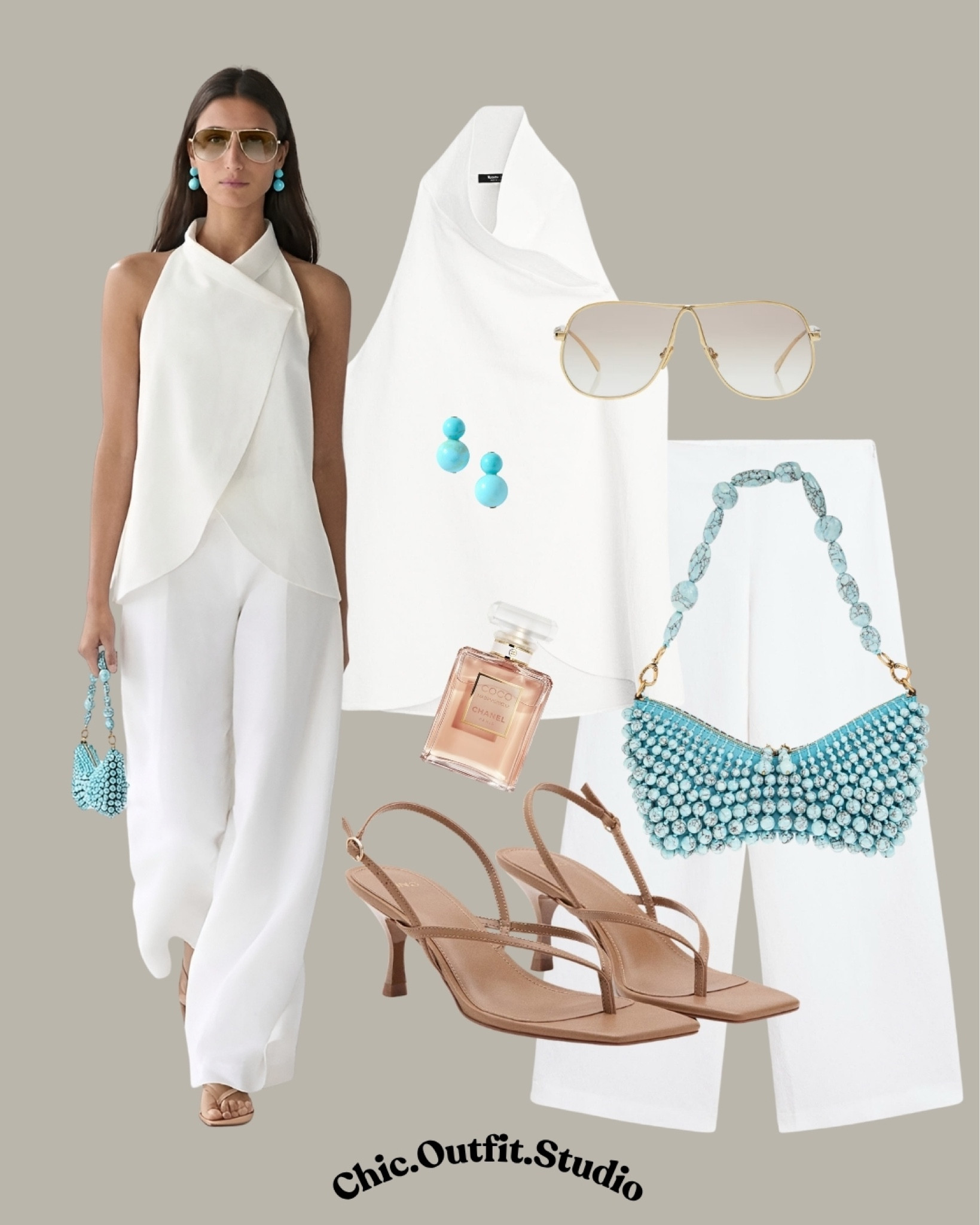 💫 White Draped Halter Top & White Trousers | Elegant Resort Summer Outfit
💫 A flowing white draped halter top paired with relaxed white wide leg trousers creates the ultimate elegant resort-inspired summer outfit. Styled with soft nude sandals, turquoise accessories, and airy fabrics, this monochrome look feels fresh, luxurious, and timeless for warm weather dressing. Perfect for beach dinners, summer parties, vacation nights, bridal events, sunset cocktails, or chic holiday styling with a refined minimalist aesthetic.
💫 Tags: white summer outfit women, halter top outfit, white trousers outfit, resort wear women, monochrome elegant style, vacation dinner outfit, chic beach club outfit, minimalist luxury fashion, all white summer look, classy holiday outfit, wide leg trousers women, elegant neutral outfit, effortless sophisticated style, summer event outfit, coastal chic fashion


#LTKsummer #LTKbag #LTKdatenight