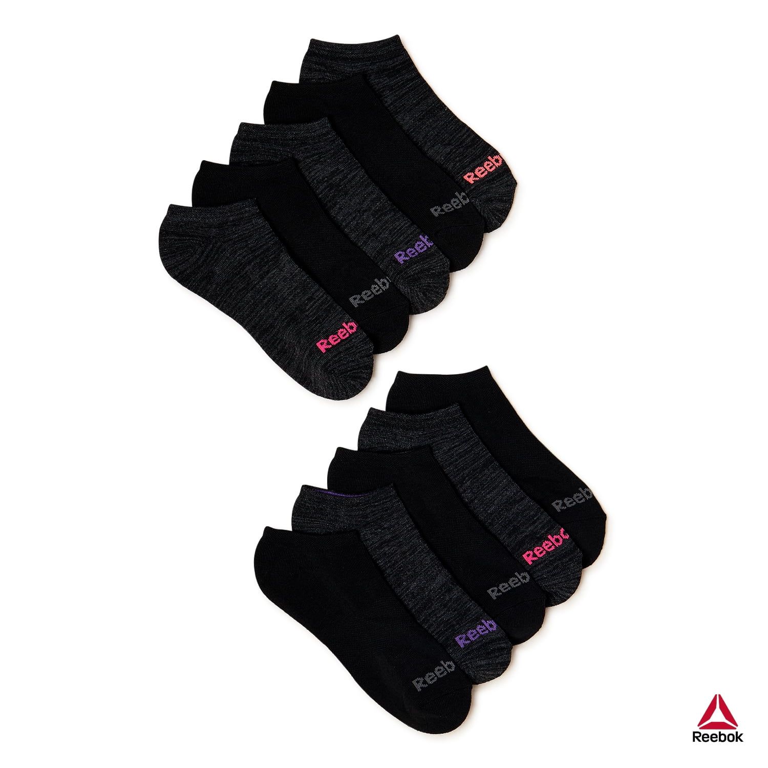 Reebok Women's Pro Series Performance Lightweight Low Cut Socks, 10-Pack | Walmart (US)