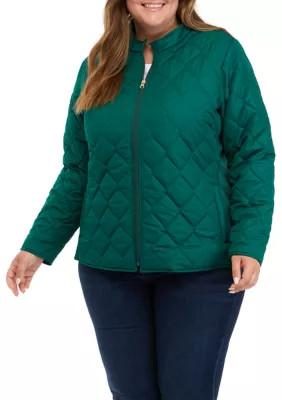 Plus Size Quilted Barn Jacket | Belk