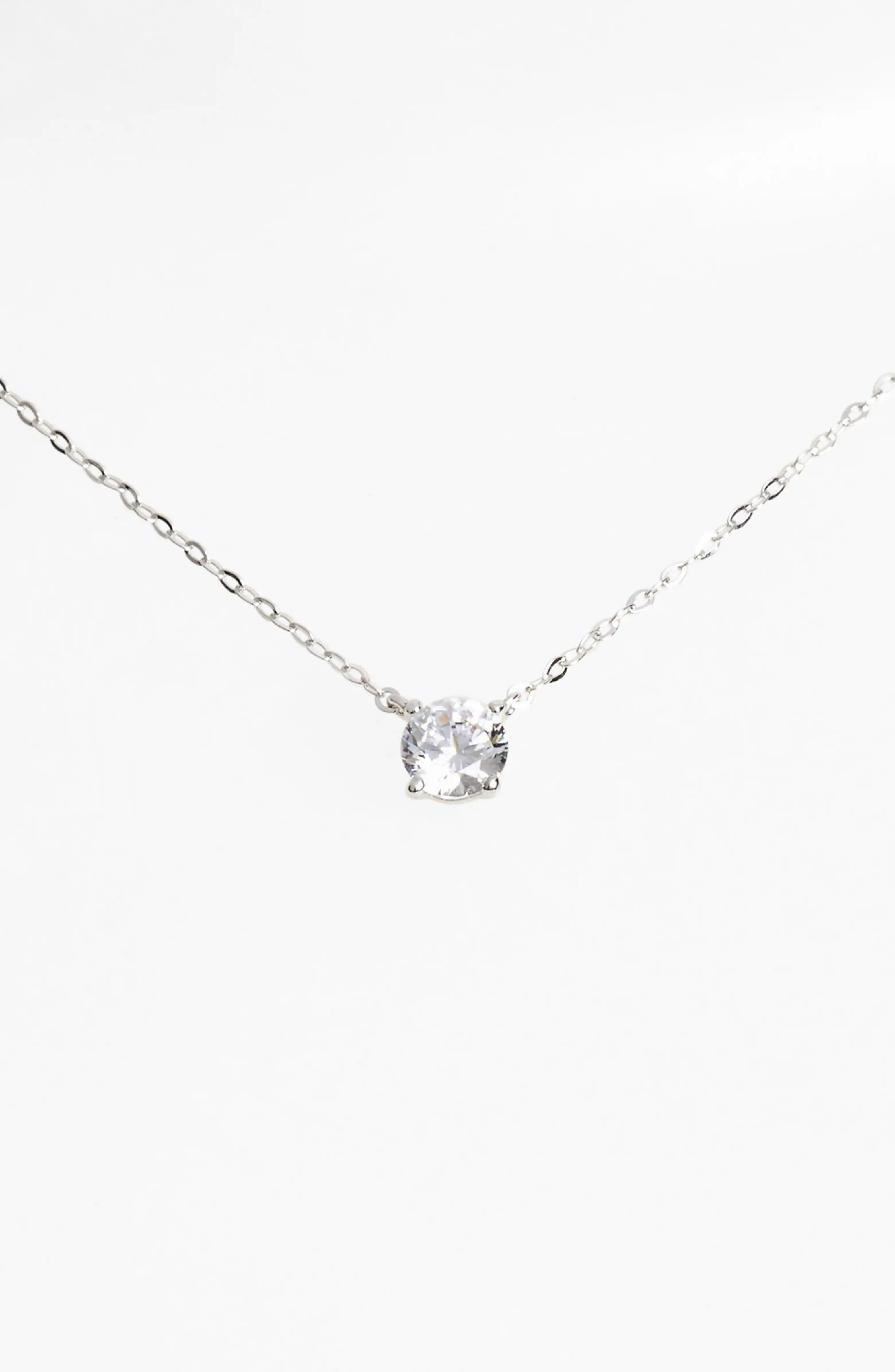 Cubic Zirconia Pendant Necklace | Nordstrom