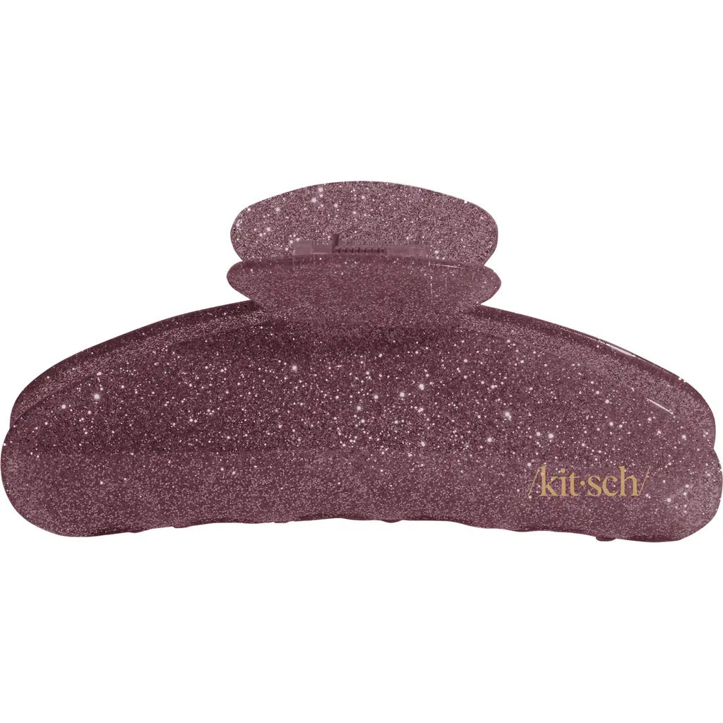 Kitsch Pink Glitter Claw Clip in Pink/Purple at Nordstrom | Nordstrom