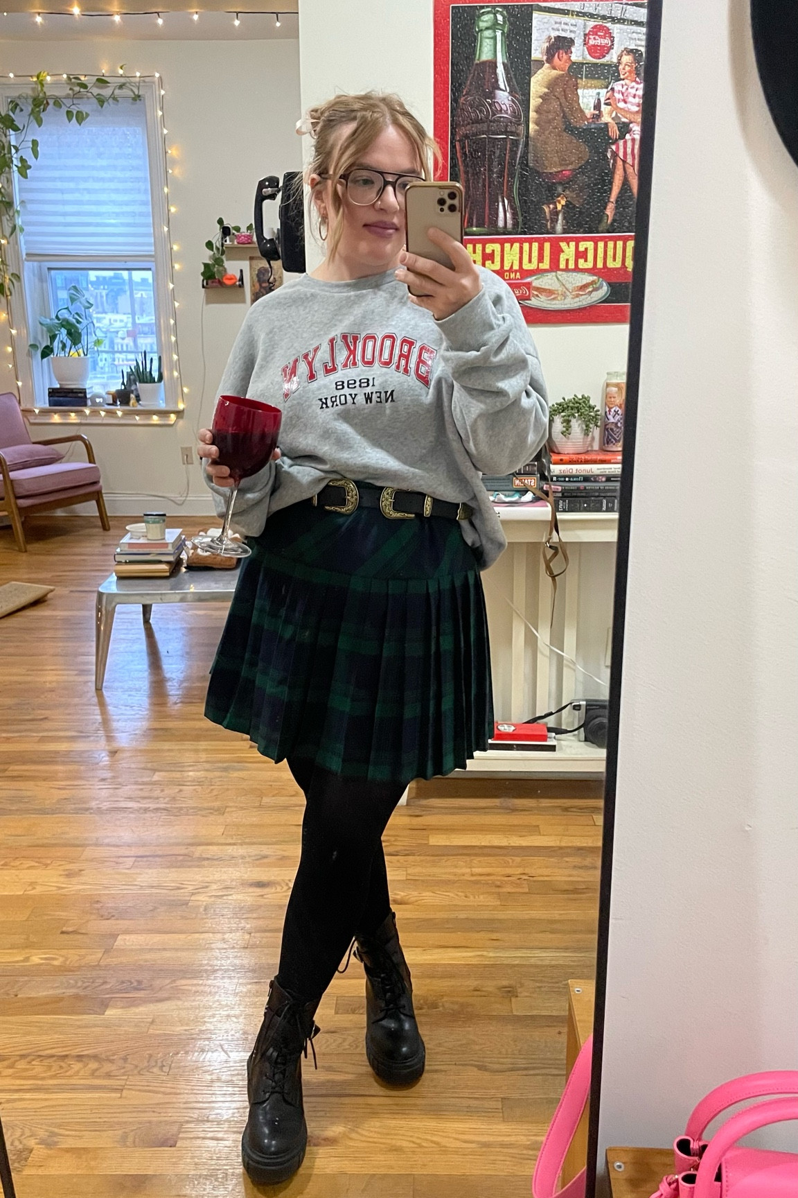Preppy fall outfit plaid skirt midsize curvy 

#LTKFindsUnder50 #LTKFallSale #LTKMidsize