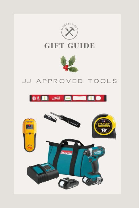 JJ’s list of must have tools for projects around the house. Or for your favorite DIYer. 

#LTKSeasonal #LTKHoliday #LTKGiftGuide