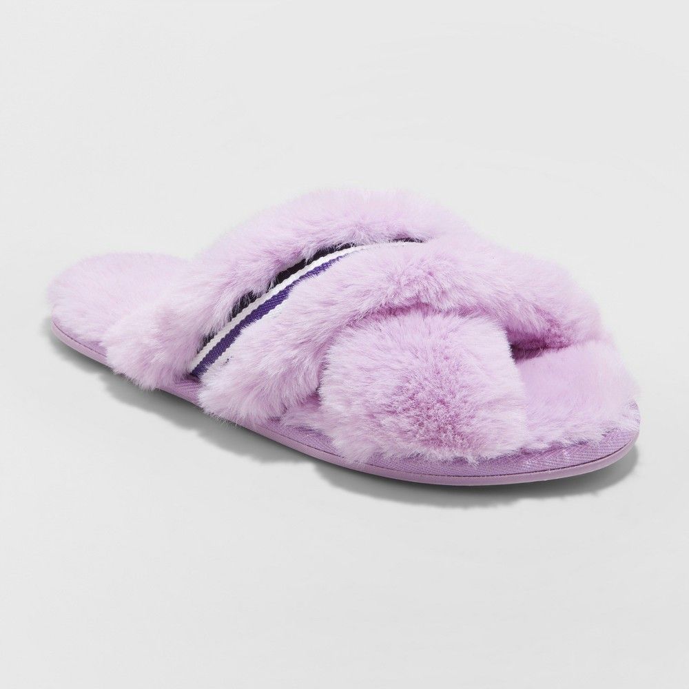 Women's Niah Faux Fur Slippers Cream M, Beige | Target