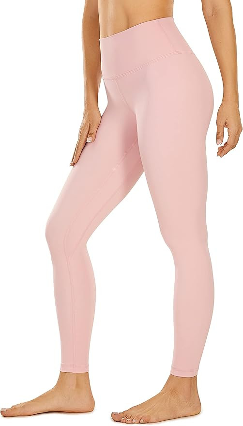 CRZ YOGA Women's Naked Feeling Yoga Pants 25 Inches - 7/8 High Waisted Workout Leggings | Amazon (US)