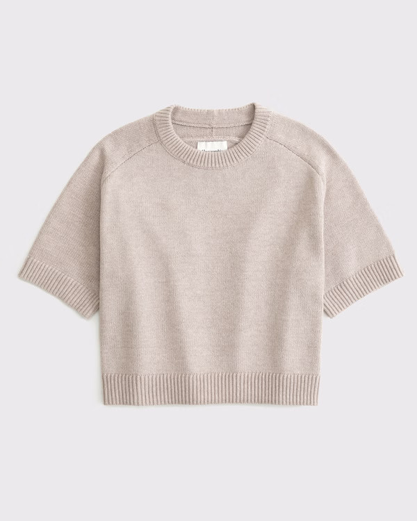 Women's The A&F Madeline Crew Sweater Tee | Women's Tops | Abercrombie.com | Abercrombie & Fitch (US)