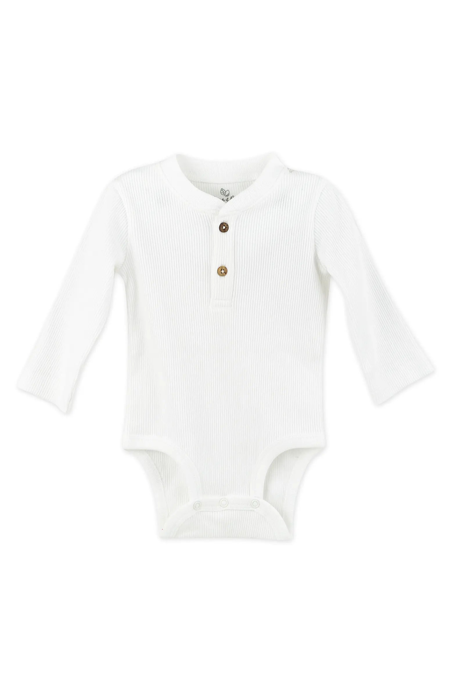 Thermal Knit Organic Cotton Henley Bodysuit | Nordstrom