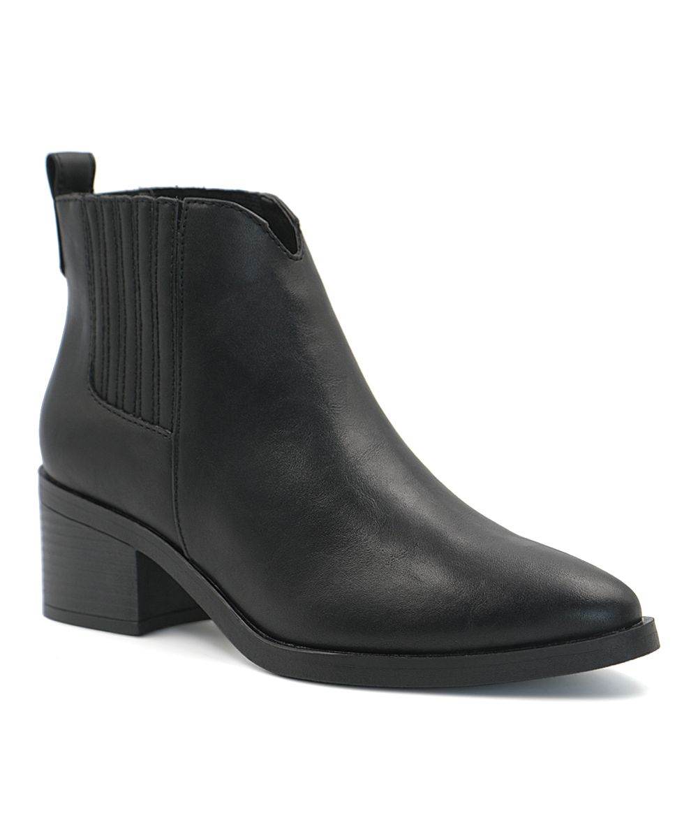 Black Olivia Ankle Boot - Women | zulily