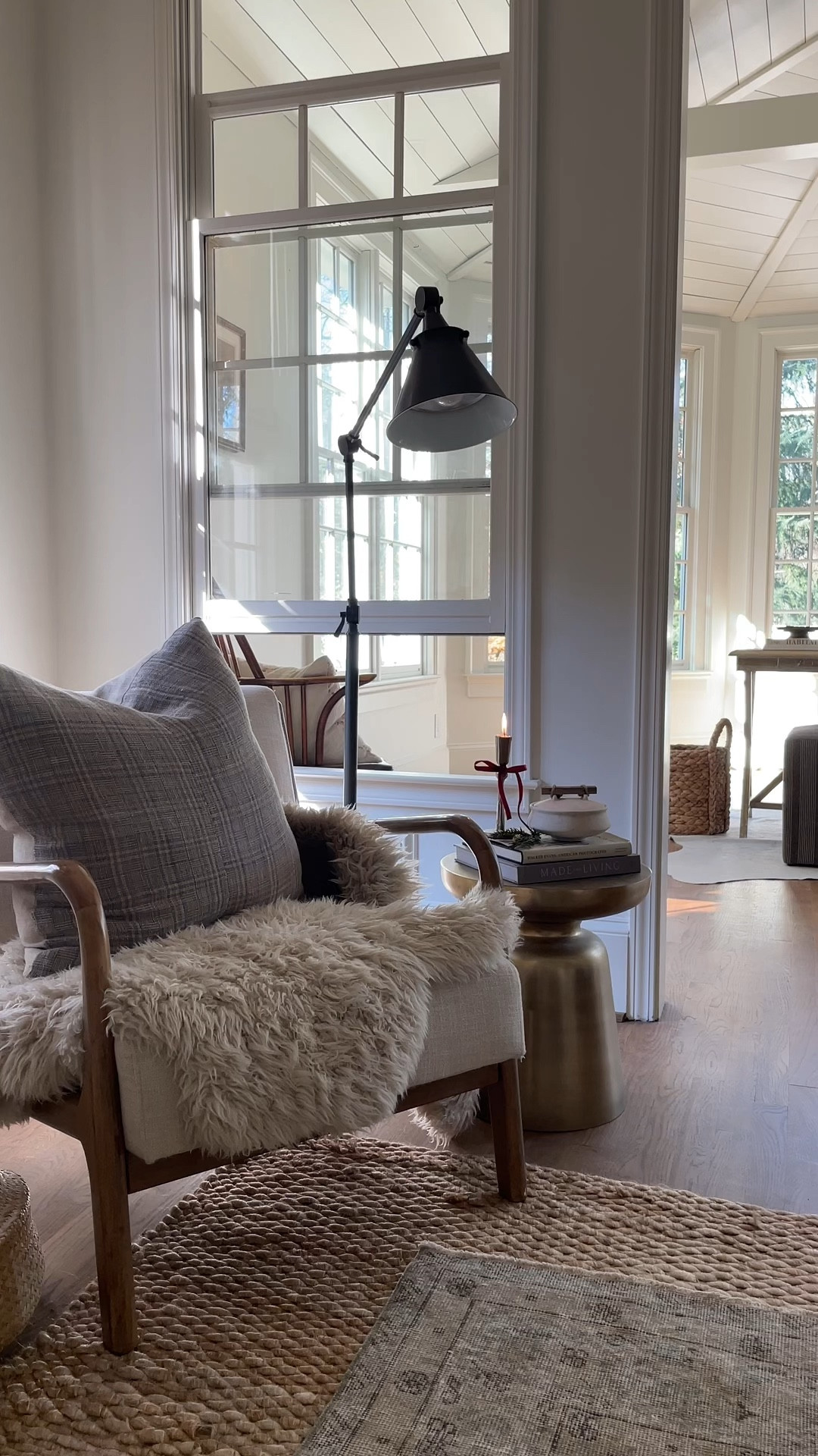 Neutral bedroom, reading nook, simple Christmas decor 

#LTKhome #LTKSeasonal #LTKU