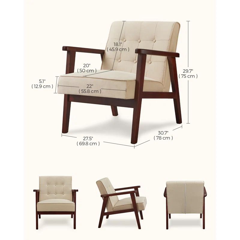 Minni 27.5" Wide Upholstered Armchair | Wayfair North America