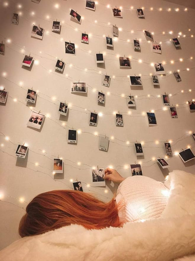 EZDC 100 LED USB Powered Photo Clip String Lights, Fairy Lights with Clips, Lights with Clips for... | Amazon (US)